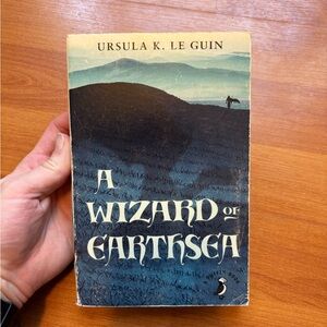A Wizard of Earthsea by Ursula K. Le Guin - Blue and Black Cover